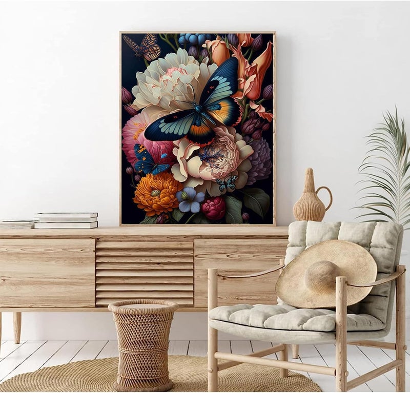 TREXEE DIY Paint by Numbers Adult Kit -Kids & Adult Paint by Numbers Butterfly, Oil Paint by Numbers for Kids Acrylic DIY PNB Painting Perfect for Gift Home Wall Decor(40x50cm)(NO Frame) - Image 3