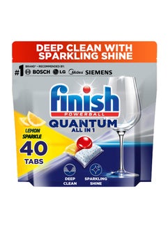 Powerball Quantum All In 1 Dishwasher Lemon Sparkle 40 Tabs