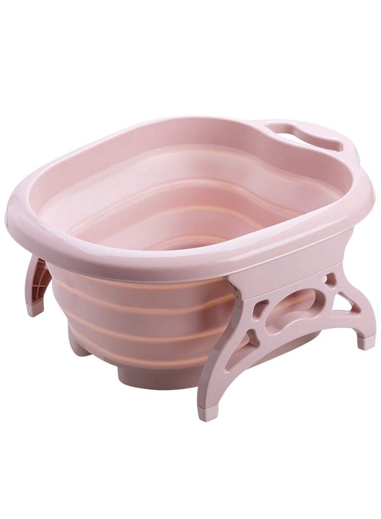 DubaiGallery Soaking Feet Collapsible Foot Soaking Tub Foot Bath Folding Foot Bucket Heel Scrubber Foot Soak Basin Heel Scraper for at Home Spa Pedicures & Soaking Feet - Image 1