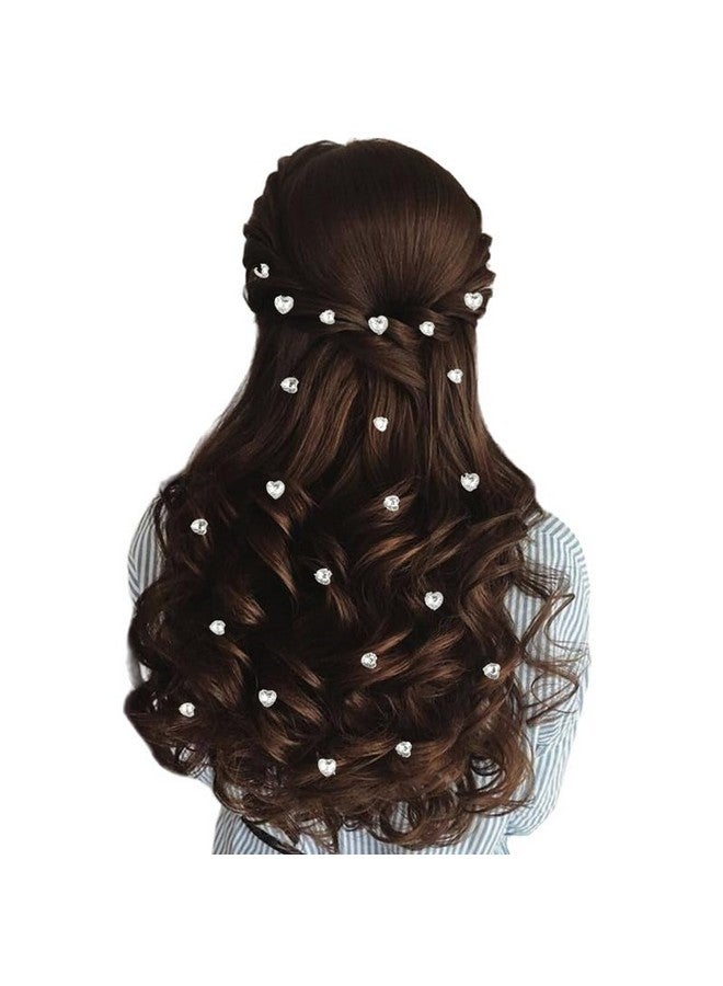 Ansh Heart-Shaped Hair Stickers: 36 Pieces, Stick-On Accessory - 24 x 8mm, 12 x 10mm Hearts, Easy DIY Hair Styling Solution_2875_Silver - Image 3