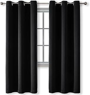 Rutterllow Blackout Curtains for Living Room, Thermal Insulated Window Drapes 2 Panels for Bedroom, Grommet Top (42x84 - Image 1