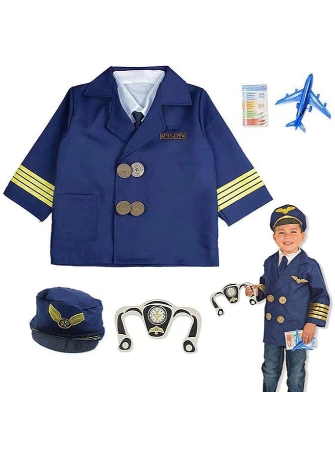 Home Smart Pilot Costume Fancy Dress for Toddlers Play Gifts for Boys and Girls - Image 1