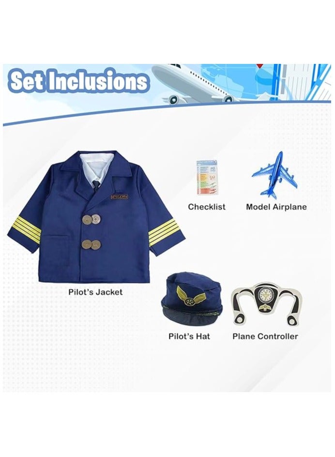 Home Smart Pilot Costume Fancy Dress for Toddlers Play Gifts for Boys and Girls - Image 2