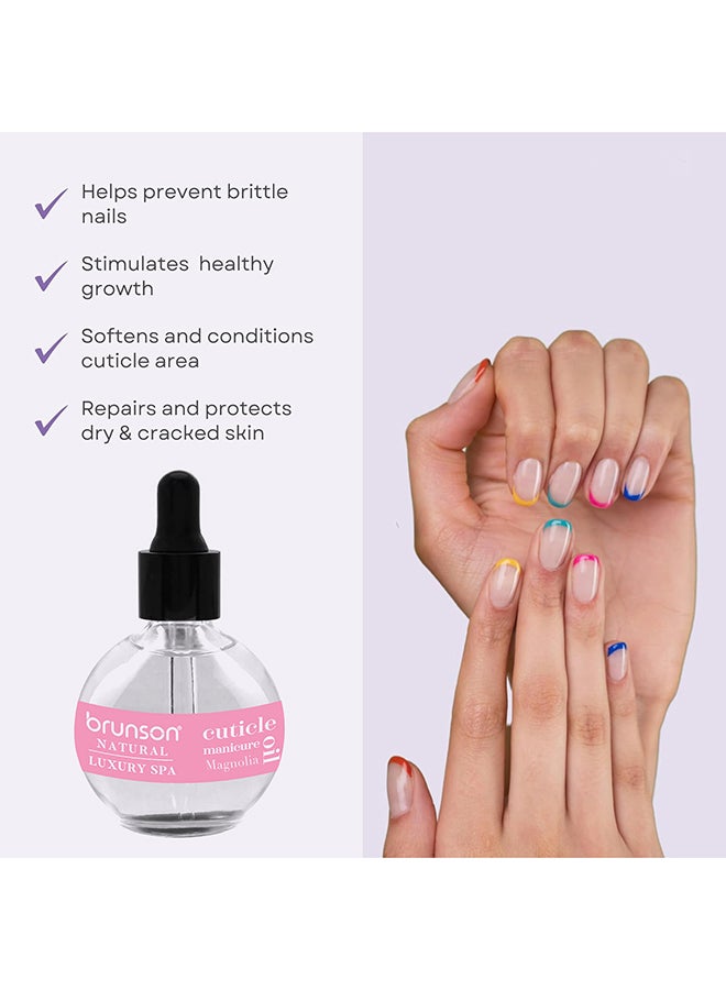brunson Cuticle Oil 75ml Hydrating Oil For Cuticle Repair - Remedy Damaged Skin And Thin Nails - Paraben And Cruelty-Free Formula - Magnolia BMGCO - Image 2