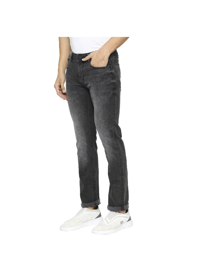 بيينغ هيومان Mens Black Tone Boot Cut Fit Denims
