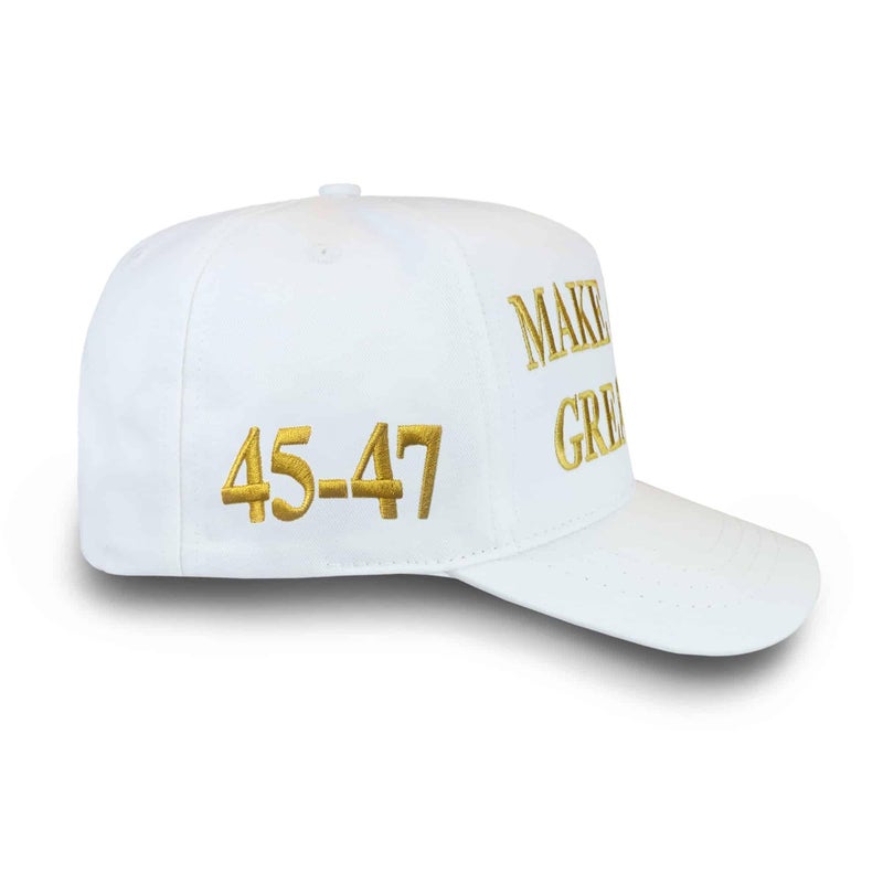 Trump 45-47 MAGA Hat - White - Image 2