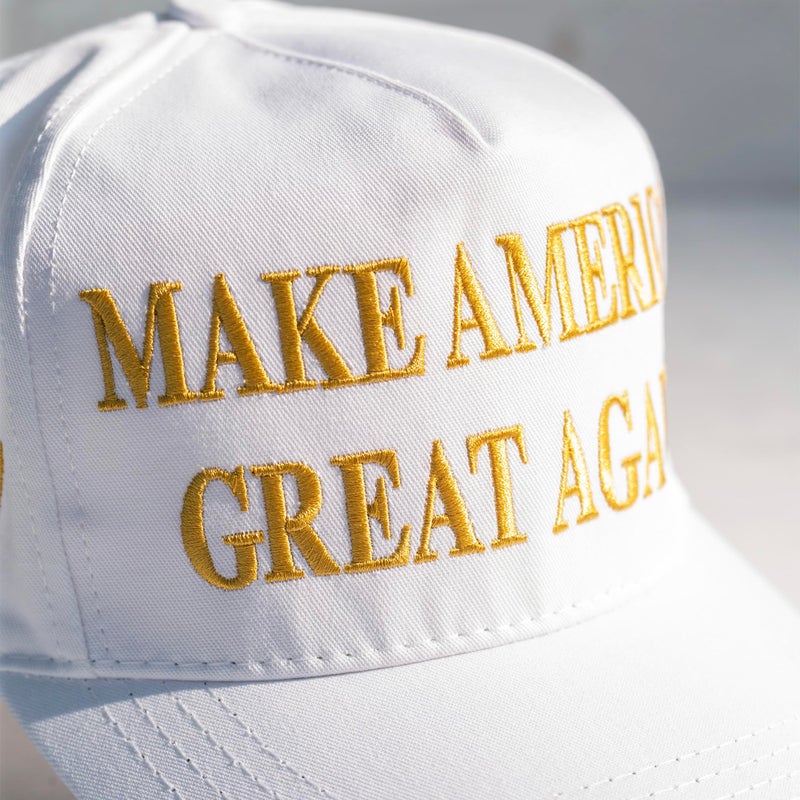 Trump 45-47 MAGA Hat - White - Image 4