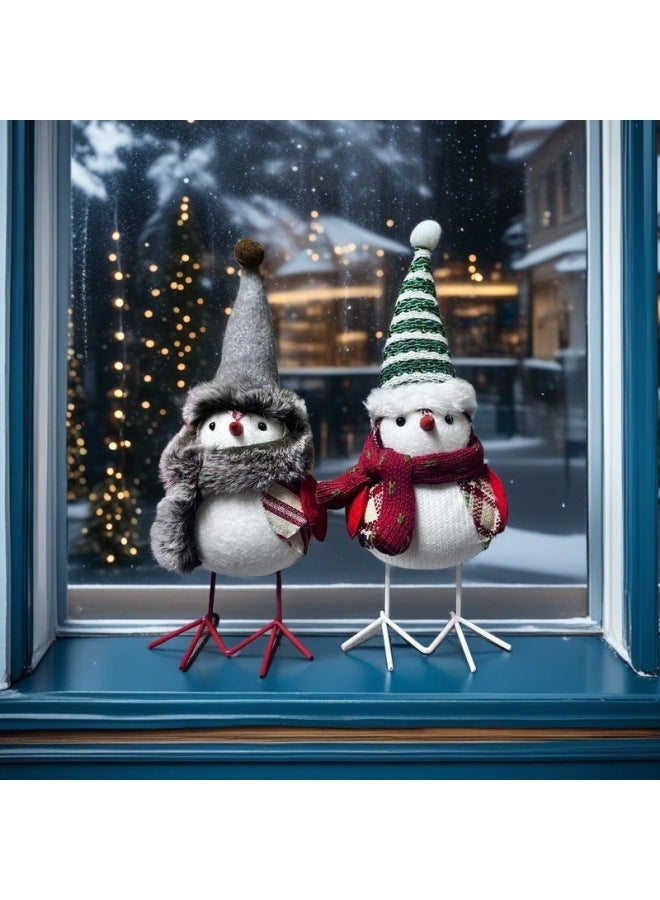 Diy High Hat Handmade Bird Cute High Color Value Plush Doll Desktop Window Ornaments Wholesale-Specifications:Gray Hat High Hat Style  - Image 2