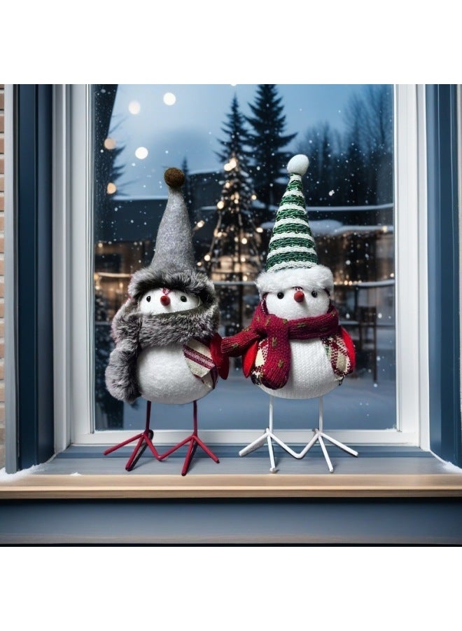 Diy High Hat Handmade Bird Cute High Color Value Plush Doll Desktop Window Ornaments Wholesale-Specifications:Gray Hat High Hat Style  - Image 5
