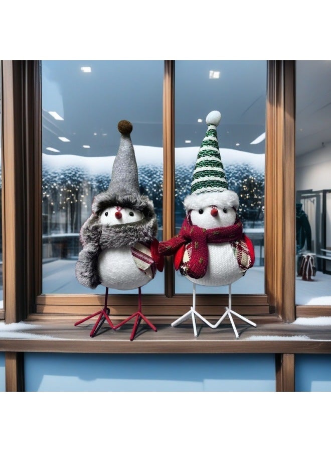 Diy High Hat Handmade Bird Cute High Color Value Plush Doll Desktop Window Ornaments Wholesale-Specifications:Gray Hat High Hat Style  - Image 4