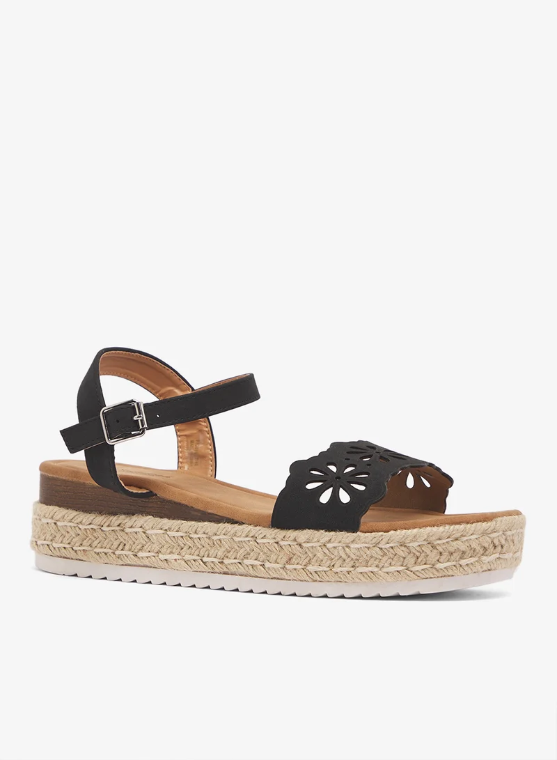 سافانا كولكشن صندل مسطح بكعب منخفض