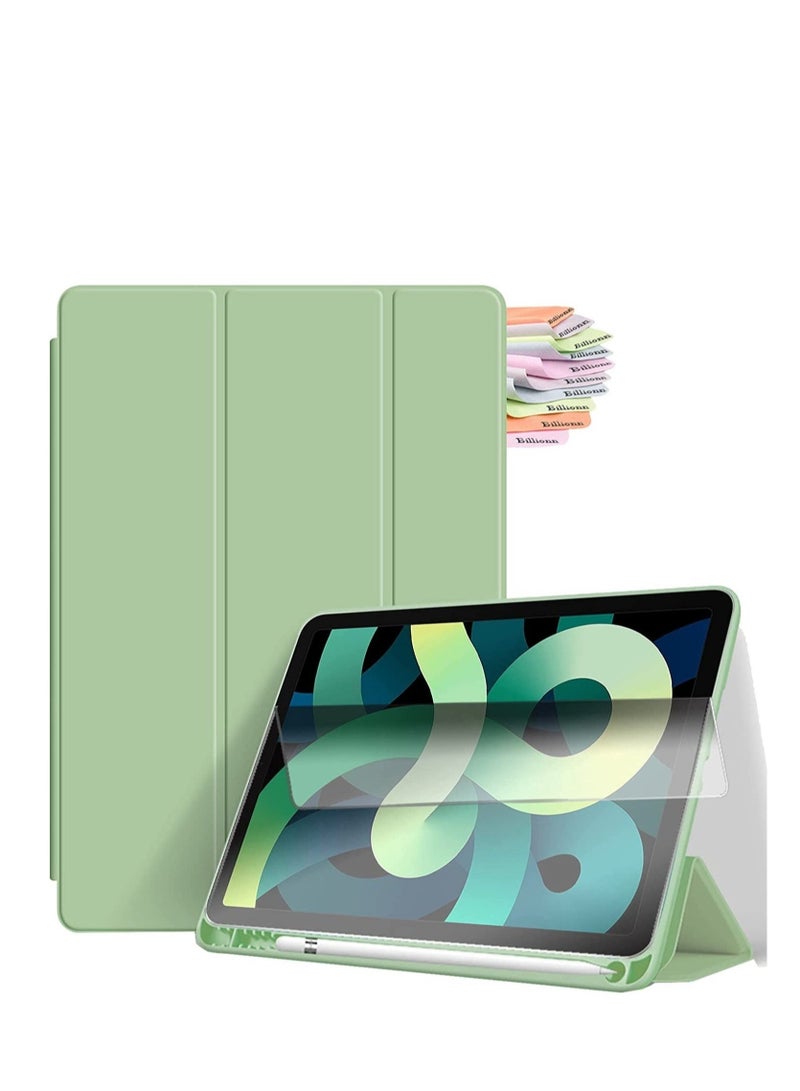 ELTRAZONE ELTRAZONE Case for iPad Air 5th Generation (2022)/iPad Air 4th Generation (2020) 10.9 Inch, with Screen Protector and Auto Wake/Sleep Cover, Matcha Green