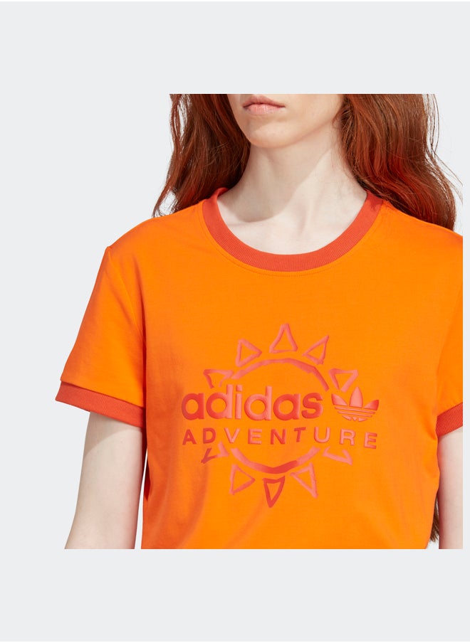 adidas Originals - Adidas Adventure Logo Slim T-Shirt - Image 1