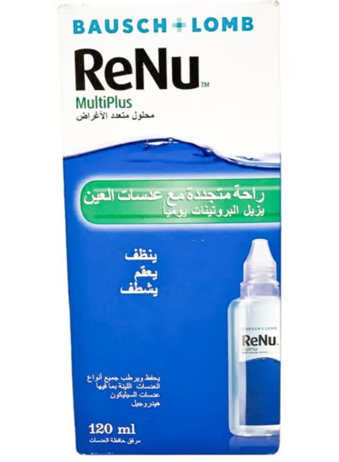 رينو مالتي بلاس محلول العدسات اللاصقة 120 مل - Image 1