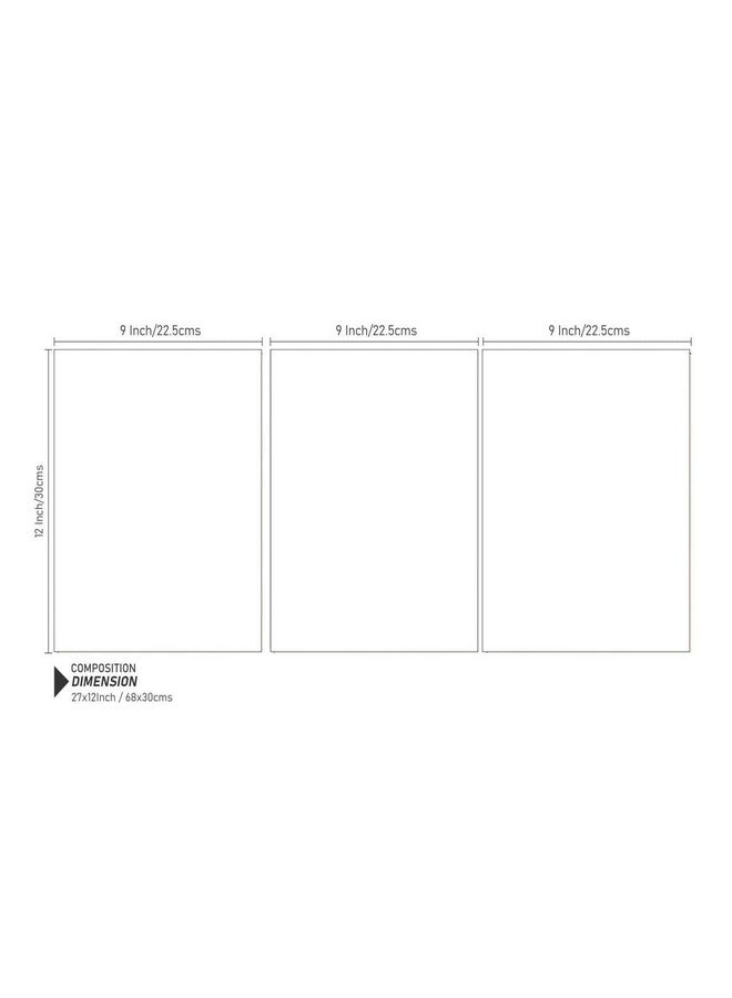 SAF Engineered Wood Figures;Landscapes;Religion;Flowers;Abstract Home Decor, Multicolor, Print, 27 Inch X 12 Inch - Image 4