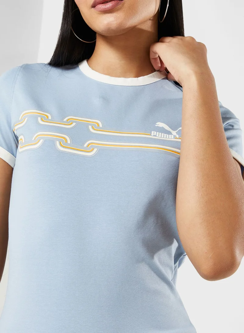 PUMA Classics 70S Psychedelic Women T-Shirt