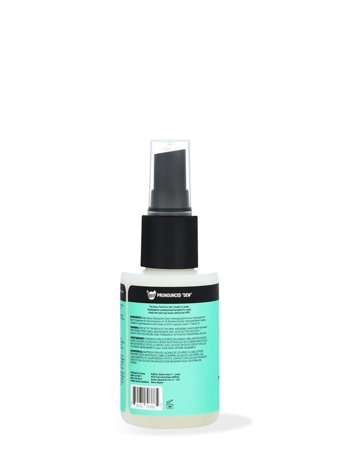 The Doux SILENT TREATMENT Anti-Frizz Heat Protectant Spray for Curly Hair – 30-Day Humidity Shield Hairspray with Keratin & Corn Starch – Travel Size Hair Styling Spray, 2 oz - Image 2