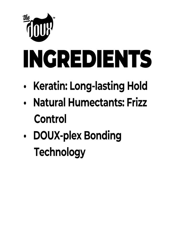 The Doux SILENT TREATMENT Anti-Frizz Heat Protectant Spray for Curly Hair – 30-Day Humidity Shield Hairspray with Keratin & Corn Starch – Travel Size Hair Styling Spray, 2 oz - Image 5