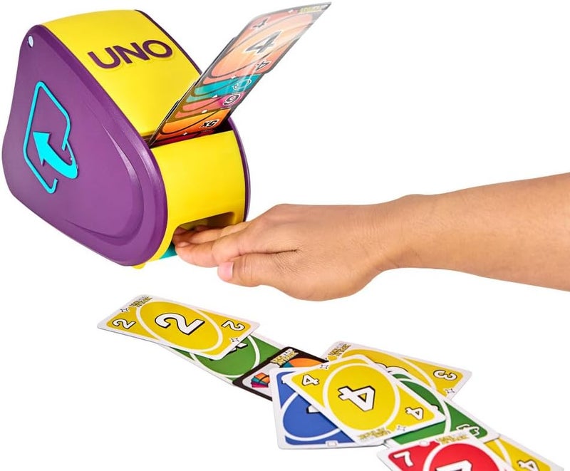 Mattel Games UNO Flip Attack Card Game with Launcher Unit & Double-Sided Deck for Kids, Families & Parties, 2-10 Players Ages 7+ - Image 4