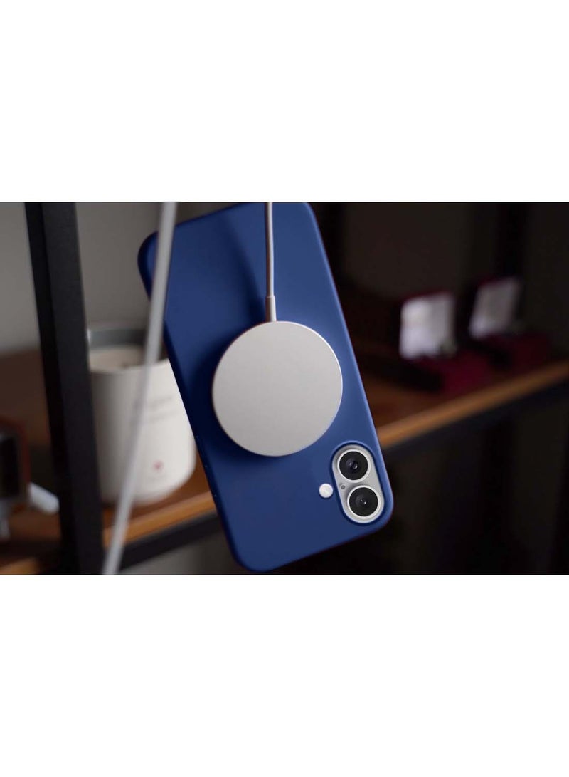 Wtech Apple iPhone 16 Plus 2024 Premium Soft Liquid Silicone Case Cover - Navy Blue - Image 5