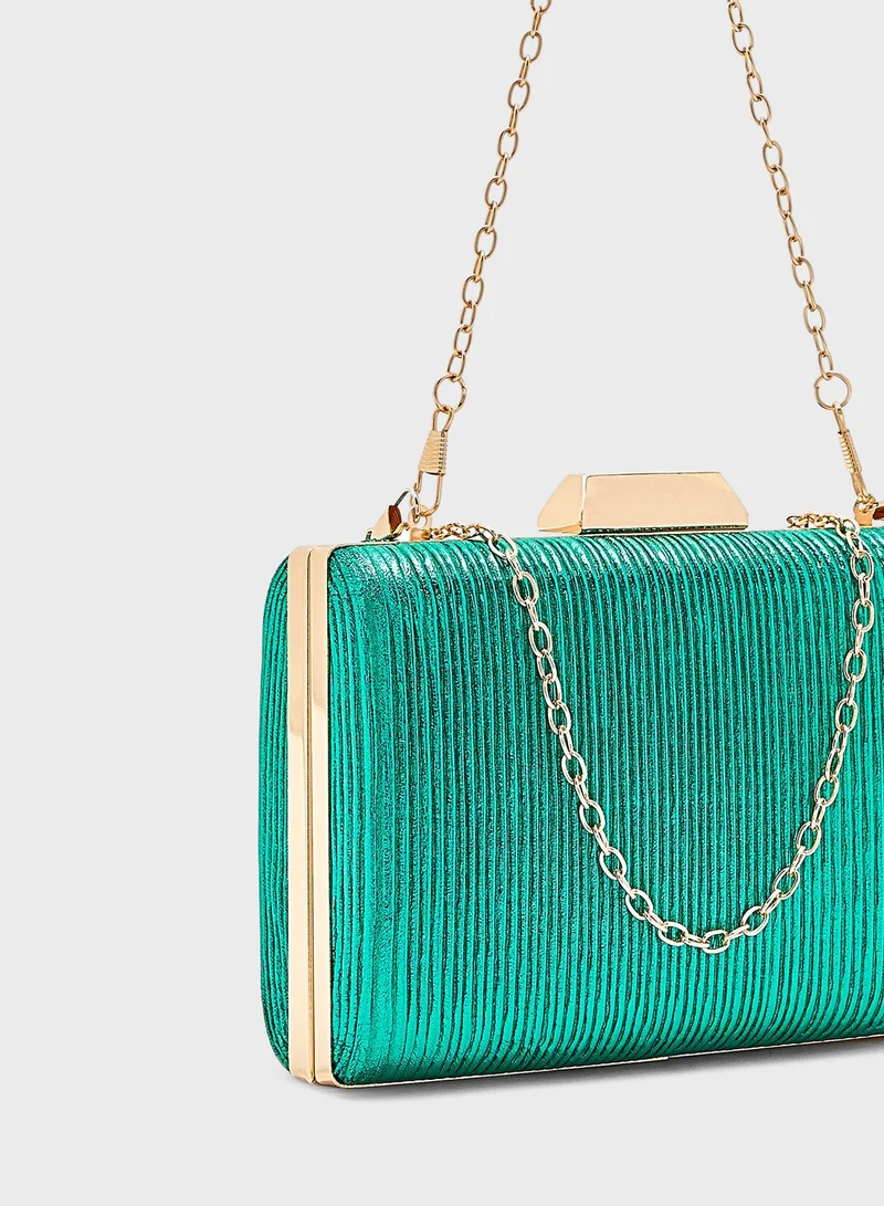 Ella Limited Edition Crinkle Design Box Clutch