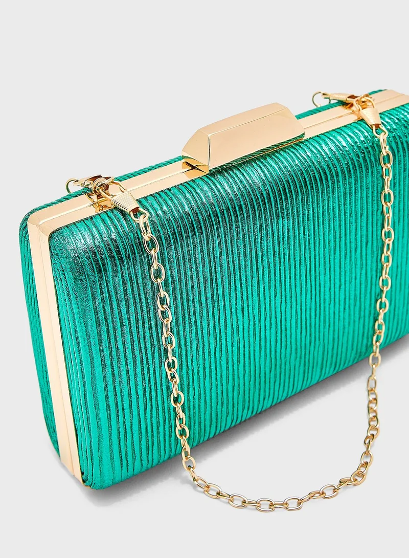 Ella Limited Edition Crinkle Design Box Clutch