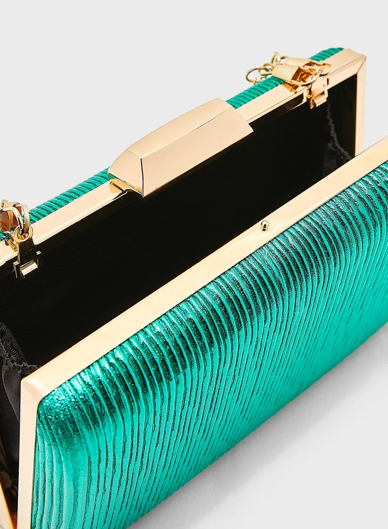 Ella Limited Edition Crinkle Design Box Clutch