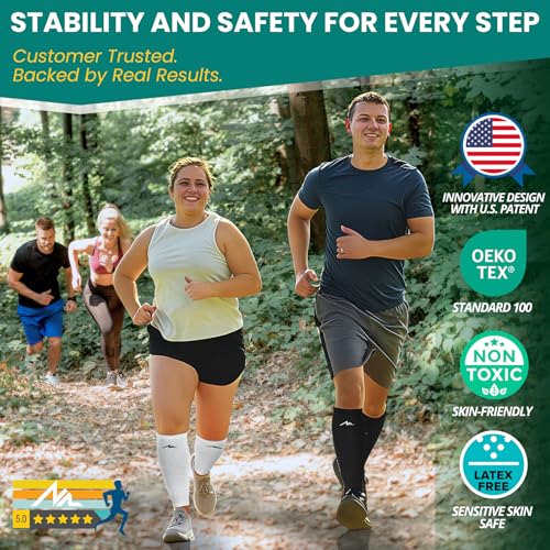 NEWZILL Compression Calf Sleeves (20-30mmHg) for Men & Women Perfect Option to Compression Socks Leg Sleeves for Running Fitness Travel Nursing (L/XL Grey 1Pair) - Image 4