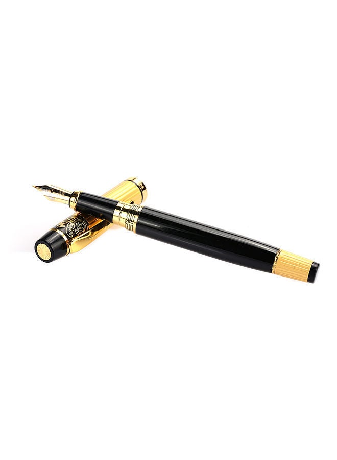 NIBEMINENT Sheet Metal Rotary Fountain Pen Gold/Black - Image 1