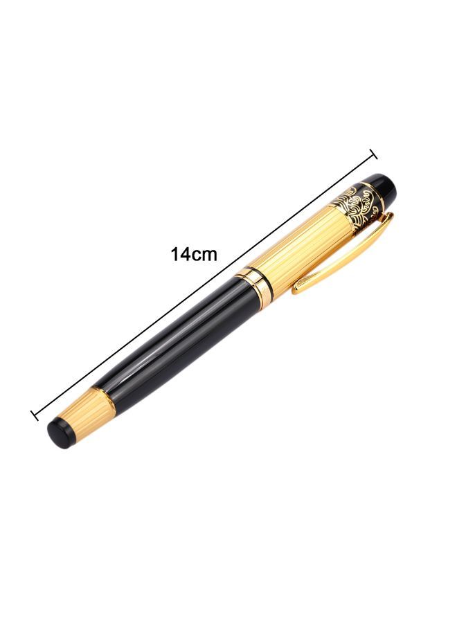 NIBEMINENT Sheet Metal Rotary Fountain Pen Gold/Black - Image 2