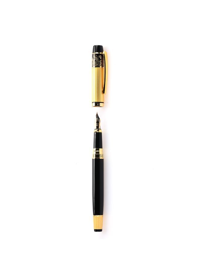 NIBEMINENT Sheet Metal Rotary Fountain Pen Gold/Black - Image 3