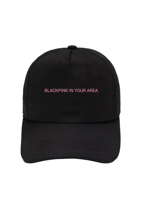BTS Cotton Baseball Cap Black