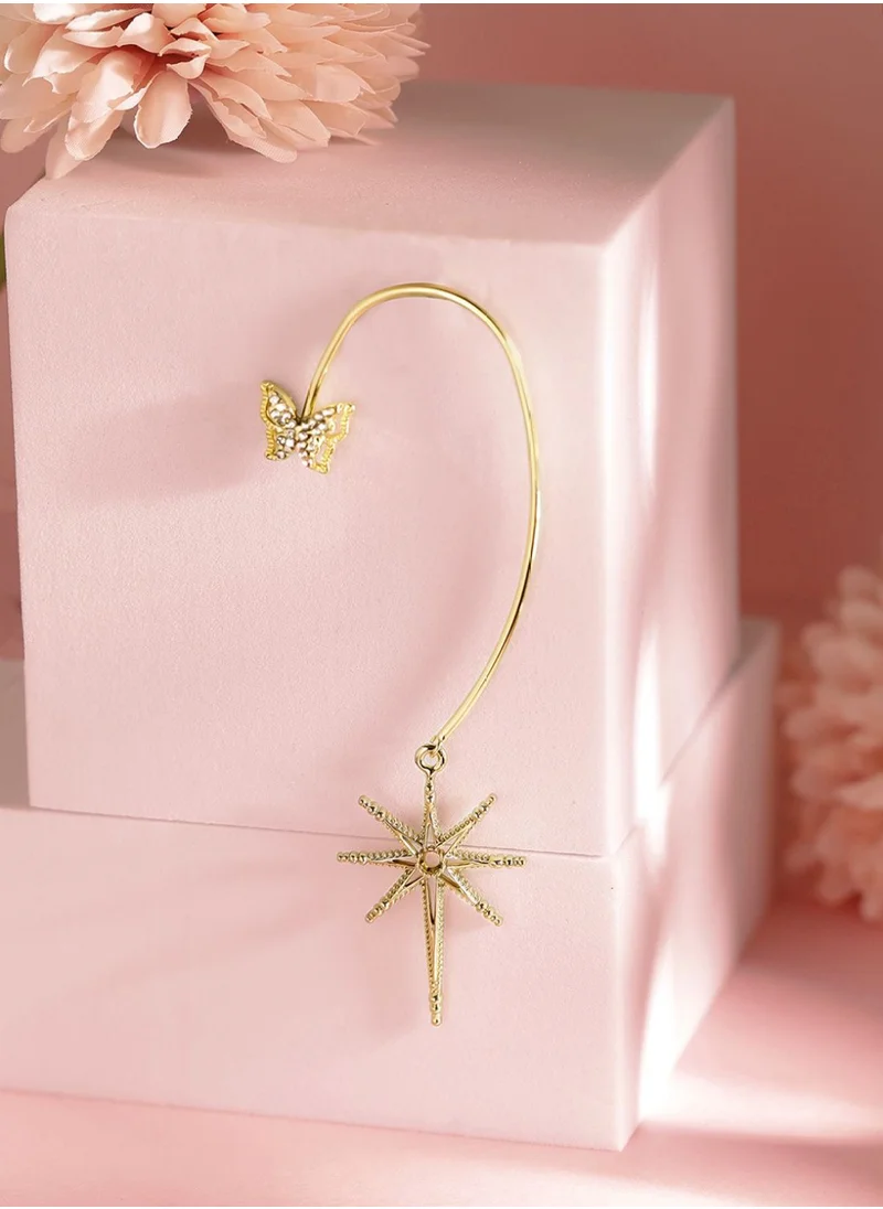 برياسي Contemporary Ear Cuff Earrings