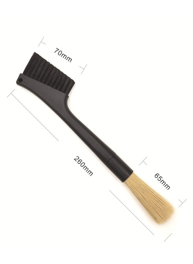 DOUGEI Grinder Brush, Coffee Milk Powder Brushes, Soft Nylon Hair Removable Double-Head Grinder Machine Dusting Brush, for Coffee Shop Bar Utensils Accessories - Image 2