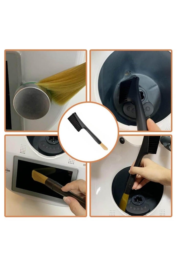 DOUGEI Grinder Brush, Coffee Milk Powder Brushes, Soft Nylon Hair Removable Double-Head Grinder Machine Dusting Brush, for Coffee Shop Bar Utensils Accessories - Image 4