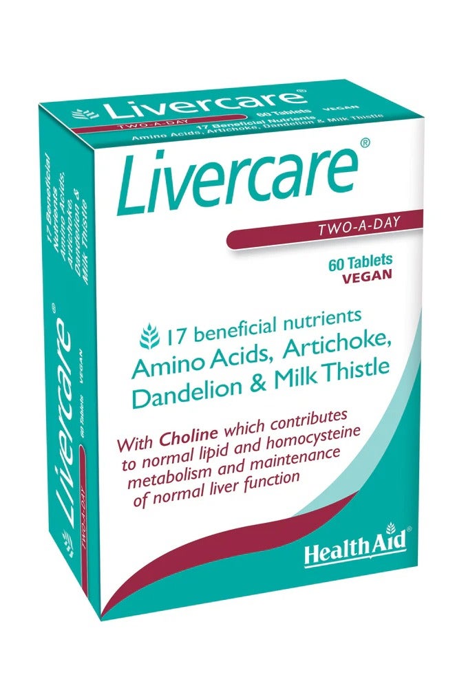 Health Aid HealthAid Liver Care – 60 Tablets, Herbal Support for Liver Function & Detox  - Image 1