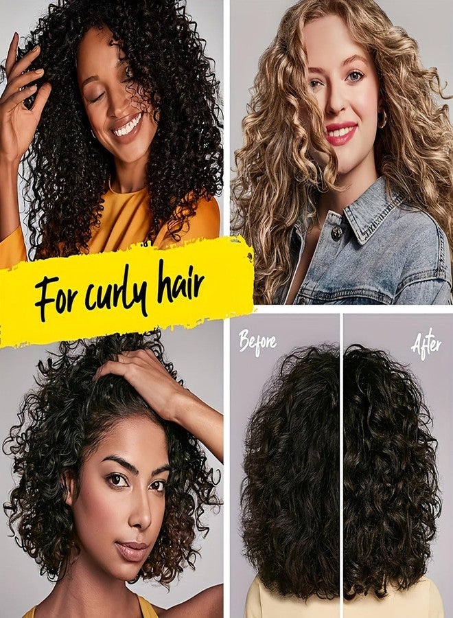 Grospe Curl Defining Cream, Anti Frizz Curling Cream for Enhances Wavy Hair and Curly Hair Hydrating Argan Oil Hair Mask Long-Lasting Styling Volume 9.46 FL OZ - Image 4