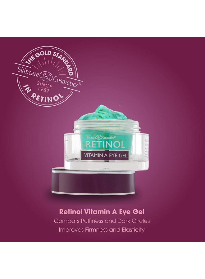 Retinol Vitamin A Eye Gel - Anti-Aging, Reduces Puffiness & Dark Circles, Restores Elasticity, 15ml - Image 1