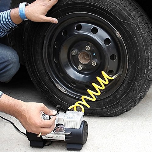 Oshotto أوشوتو 12 فولت - ضاغط هواء مزدوج الأسطوانة للاستخدام الثقيل - هيكل فولاذي - Image 4