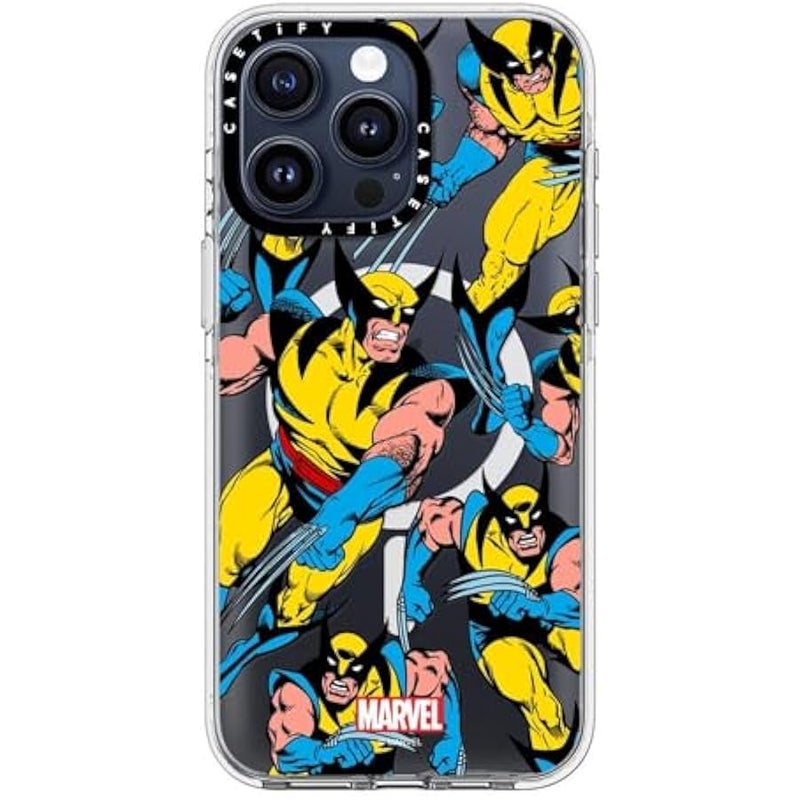 Casetify Clear iPhone 15 Pro Max Case 【Deadpool & Wolverine Co-Lab/Not Yellowing / 6.6ft Drop Protection/Magsafe】 - Wolverine Pattern Case - Clear - Image 2