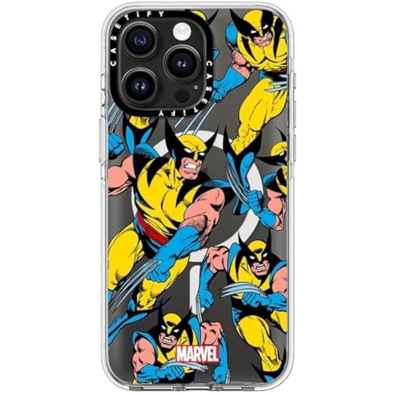 Casetify Clear iPhone 15 Pro Max Case 【Deadpool & Wolverine Co-Lab/Not Yellowing / 6.6ft Drop Protection/Magsafe】 - Wolverine Pattern Case - Clear - Image 4