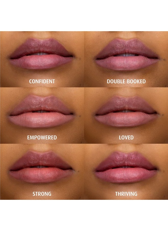 Lune+Aster Lune+Aster PowerLips Lipstick - Double Booked - Formulated with nourishing jojoba oil, vitamin E and sunflower seed oil, the creamy, lightweight texture glides on smoothly  - Image 3