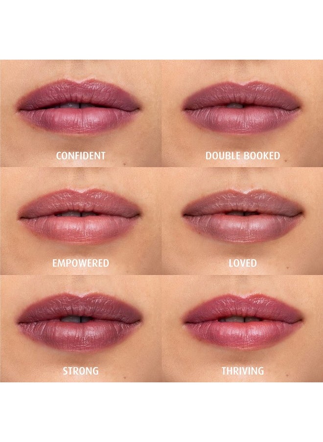 Lune+Aster Lune+Aster PowerLips Lipstick - Double Booked - Formulated with nourishing jojoba oil, vitamin E and sunflower seed oil, the creamy, lightweight texture glides on smoothly  - Image 4