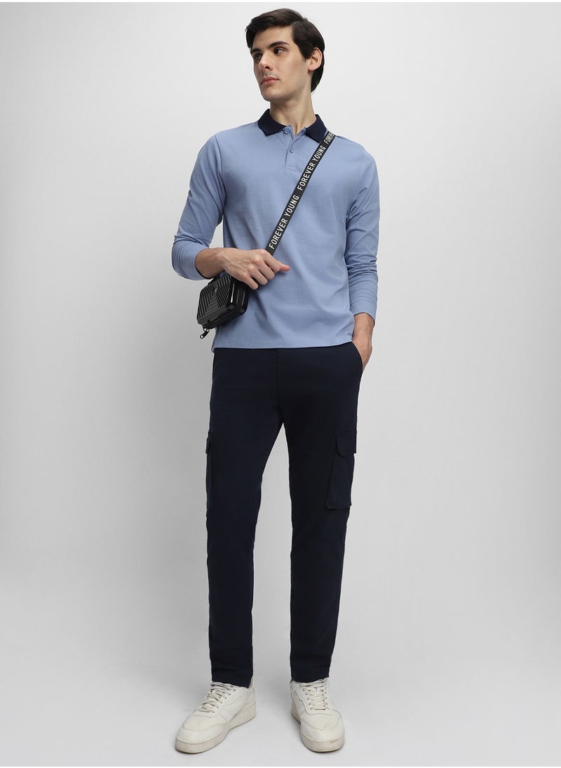 Dennis Lingo Men's Navy Tapered Fit Cargo Pants  - Image 1