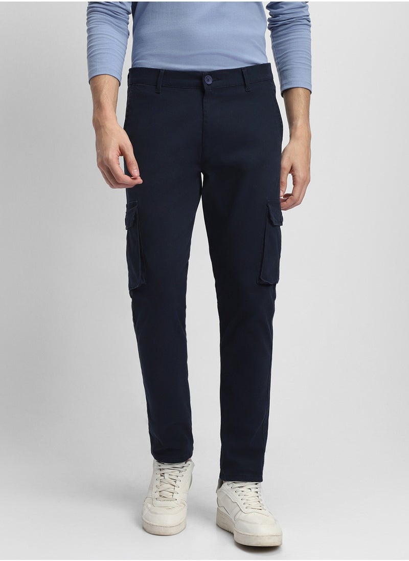 Dennis Lingo Men's Navy Tapered Fit Cargo Pants  - Image 2