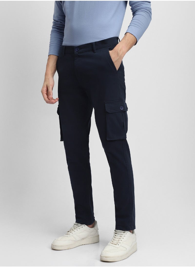 Dennis Lingo Men's Navy Tapered Fit Cargo Pants  - Image 3