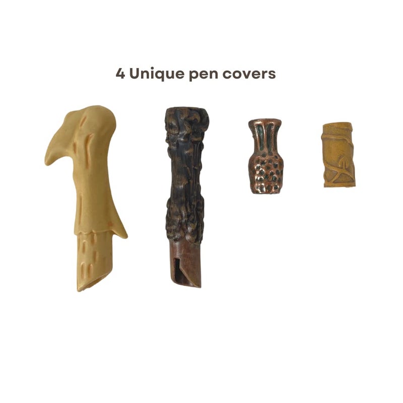 Harry Potter Wizarding World Wand Pens Set of 4 - Voldemort, Hermione, Dumbledore Wands - Image 4