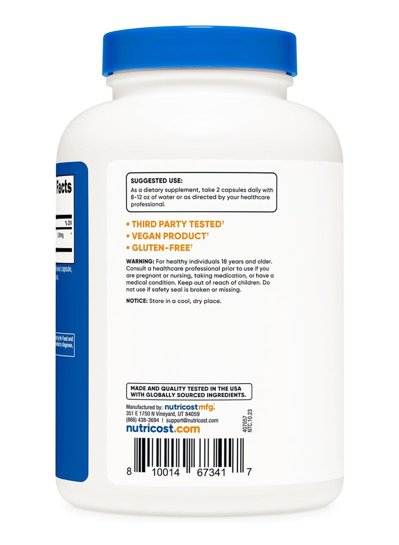 كبسولات فطر ذيل الديك الرومي، 1200 مجم، 240 كبسولة - Image 4