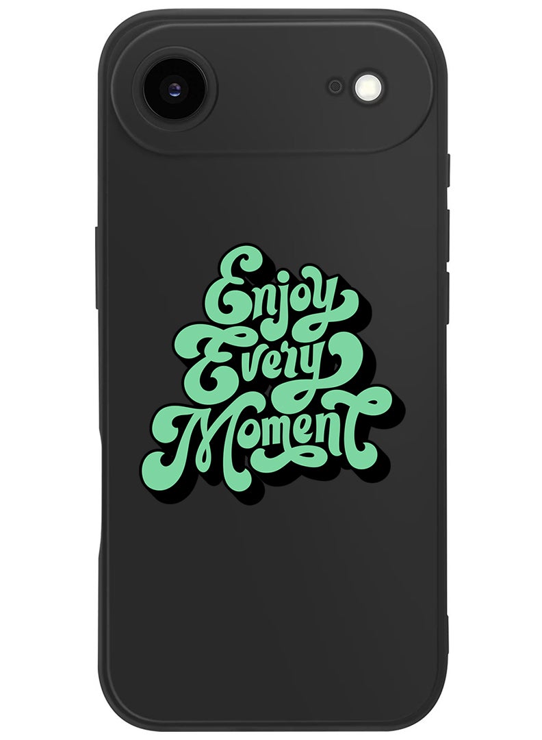 Theodor Protective Slim Fit Case Liquid Silicone Cover with Full Body Protection Anti-Scratch Shockproof Case For Apple iPhone 17 Air (Black) Enjoy Every Mopment-01 - Image 1