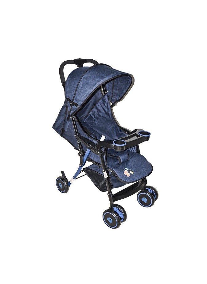 Kiko KIKO COMFORTABLE STROLLER 6 WHEELS  ( 0 M+ )-Blue  - Image 1